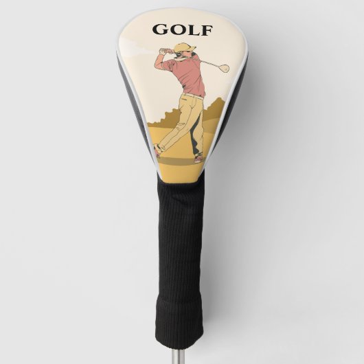 Cream Red Custom Beste Driver Golf Head Hoesje Golfheadcover (Voorkant)