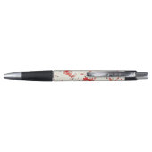 Cream Red Floral   Pen (Achterkant)