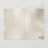 Cream Red Gold Western Koeienhuid Howdy Briefkaart (Achterkant)