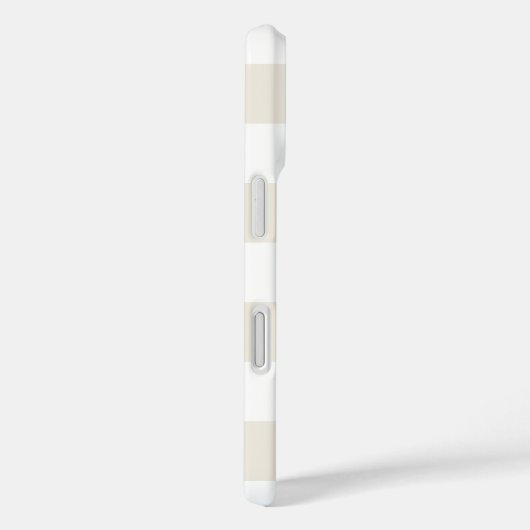 Cream Retro Check Case-Mate iPhone Case (Achterkant / Rechts)