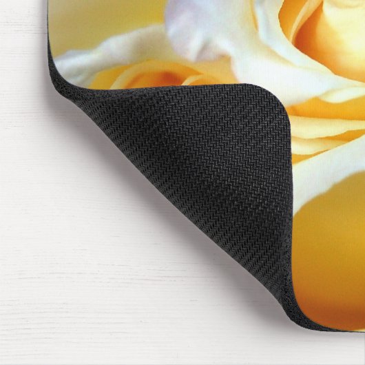 Cream Roos 1 Mousepad Muismat (Hoek)