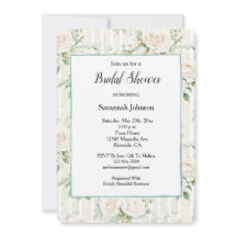 Cream Roos Bloemen Romantische Stripes Vrijgezelle