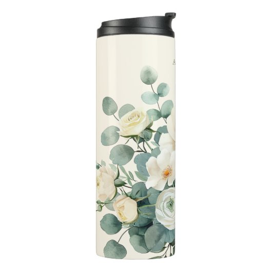 Cream Roos Garden Thermosbeker (Gedraaid links)