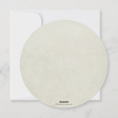 Cream Round Snowberry+Eucalyptus kerstmis Feestdagenkaart (Achterkant)