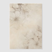 Cream Rozen Floral Vellum Uitnodigingen (Voorkant)