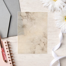 Cream Rozen Floral Vellum Uitnodigingen