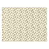 Cream-Rozen op Golden Beige - naadloos patroon. Tafelkleed (Voorkant (Horizontaal))