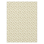 Cream-Rozen op Golden Beige - naadloos patroon. Tafelkleed (Voorkant)