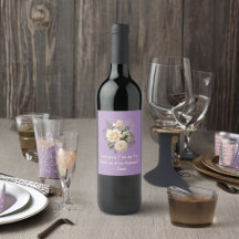 Cream Rozen op Lavendel Paarse Wees mijn bruidsmei