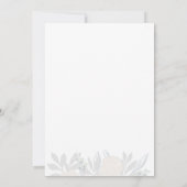 Cream Rozen Wedding Kaart (Achterkant)