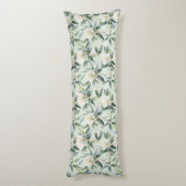 Cream Sage Floral Eucalyptus Print Kussen (Achterkant (Verticaal))