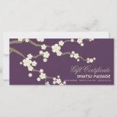 Cream Sakura Cherry Blossom Gift Certificate (Voorkant)