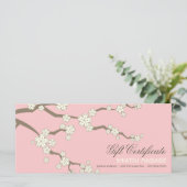 Cream Sakura Cherry Blossom Zen Gift Certificate (Staand voorkant)