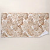 Cream Sand Beach Fans Strandlaken (Voorkant)