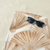 Cream Sand Beach Fans Strandlaken (In situ)