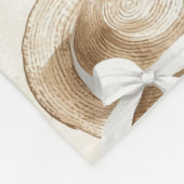 Cream Sand Beach Hats   Fleece Deken (Hoek)