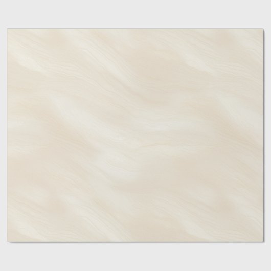 Cream Sand Ivory Beach Wedding Cadeaupapier (Vlak)