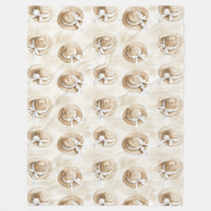 Cream Sand strandhoeden Fleece Deken