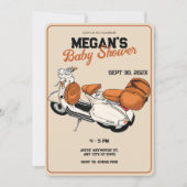 Cream scooter Baby shower Kaart (Voorkant)