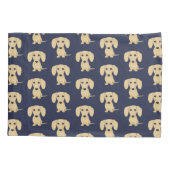 Cream Short Haire Dachshund Patroon Kussensloop (Achterkant)