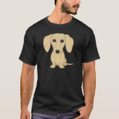 Cream Short Haire Dachshund T-shirt (Voorkant)