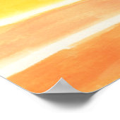 Cream Sickle Strepen Kunstprint Poster (Hoek)