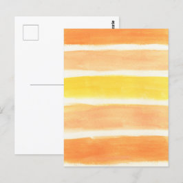 Cream Sickle Stripes Art-afdrukken Briefkaart