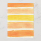 Cream Sickle Stripes Art-afdrukken Briefkaart (Voorkant)
