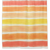 Cream Sickle Stripes Art-afdrukken Douchegordijn (Voorkant)