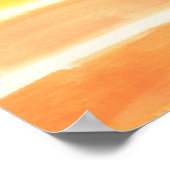 Cream Sickle Stripes Art-afdrukken Poster (Hoek)