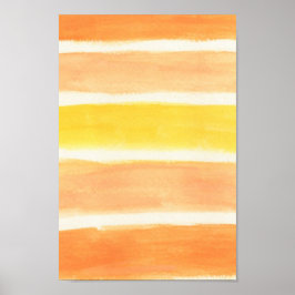 Cream Sickle Stripes Art-afdrukken Poster