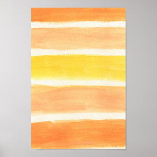 Cream Sickle Stripes Art-afdrukken Poster