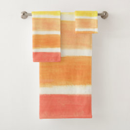 Cream Sickle Stripes Bad Handdoek