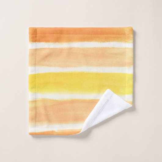 Cream Sickle Stripes Bad Handdoek (Wasdoekje)