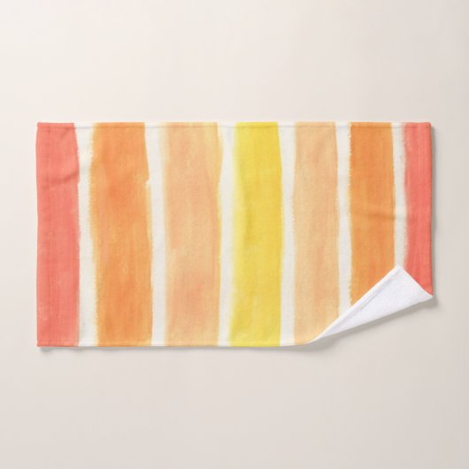 Cream Sickle Stripes Bad Handdoek (Handdoek)