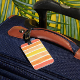 Cream Sickle Stripes Bagagelabel