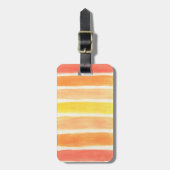 Cream Sickle Stripes Bagagelabel (Voorkant verticaal)