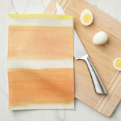 Cream Sickle Stripes Theedoek (Quarter Fold)