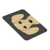 Cream Smooth Coated Dachshund Cartoon Dog Magneet (Rechterzijde)