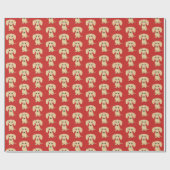 Cream Smooth Coated Dachshund Pattern | Kute honde Cadeaupapier (Vlak)
