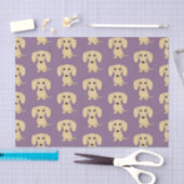 Cream Smooth Coated Dachshund Pattern | Kute honde Tissuepapier (Craft)