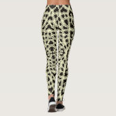 Cream Snow Leopard Safari Print Leggings (Achterkant)