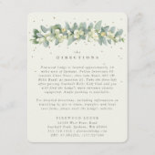 Cream Snowberry+Eucalyptus Garland Routebeschrijvi Informatiekaartje (Voorkant)