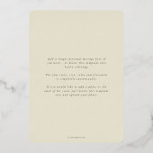 Cream Snowberry+Eucalyptus kerstfoto Folie Feestdagenkaart (Achterkant)