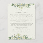 Cream Snowberry+Eucalyptus Randen Informatiekaartje (Voorkant)