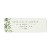 Cream Snowberry+Eucalyptus Retouradres Etiket (Voorkant)