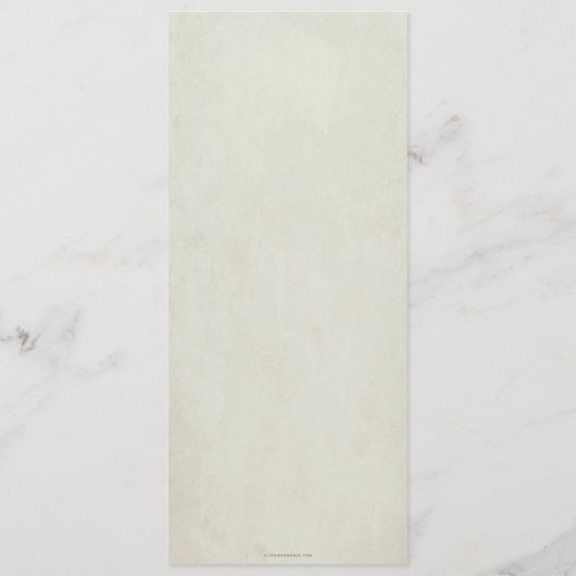 Cream Snowberry Kerstdiner Flat 4 gangen Menu (Achterkant)