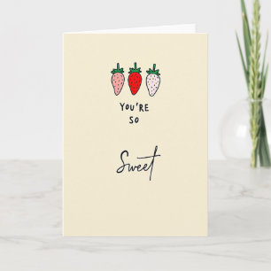 Cream So Sweet Aardbei Kaart