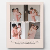 Cream Soft Happy Vaderdag Gift Fotocollage Fotoplaat (Voorkant)