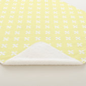 Cream Southern Cottage Fleur de Lys Sherpa Deken (3/4)